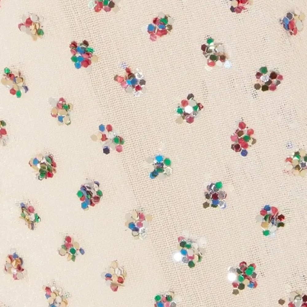 RED VALENTINO Glittered Polka-Dot Silk-Chiffon Mini Dress - Picture 5 of 17